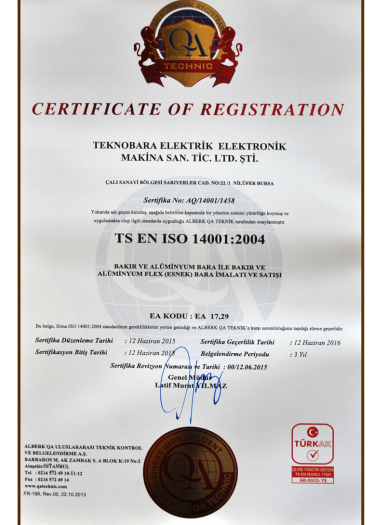 TS EN ISO 14001 - 2004